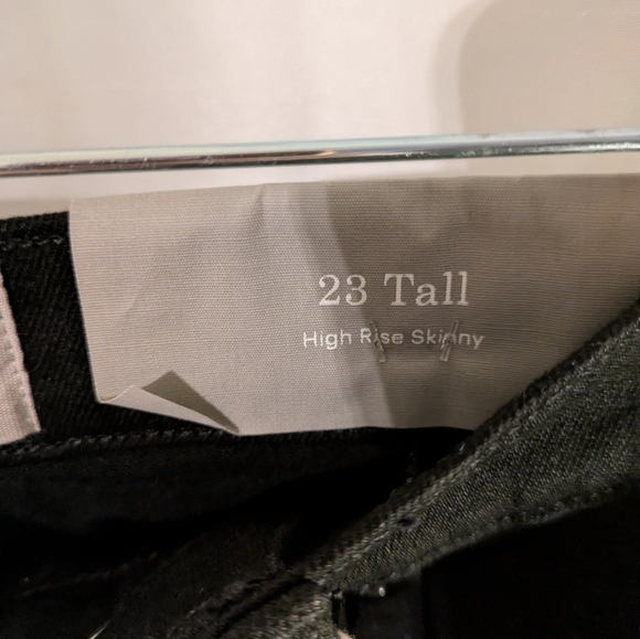 Everlane Black Tall High Rise Skinny Jeans NWT 23 - Picture 5 of 11